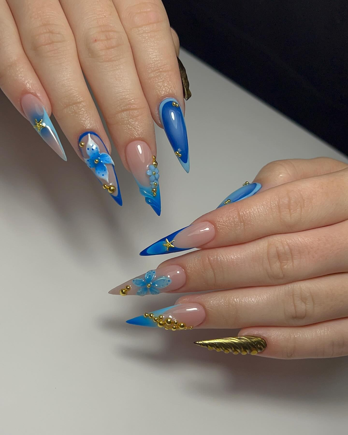 Home Custom nail art at A-List Nails Kissimmee
