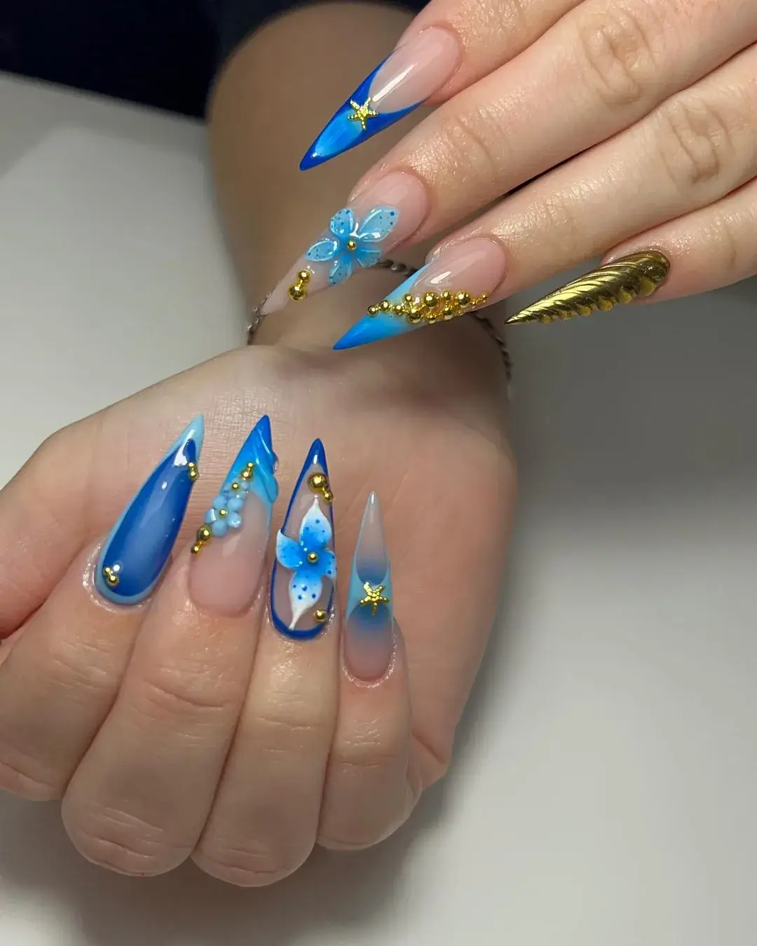 Acrylic glitter nails at A-List Nails & Spa Kissimmee