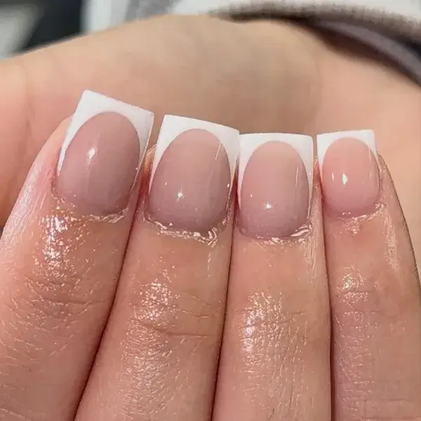 Classic White French at A-List Nails & Spa Kissimmee