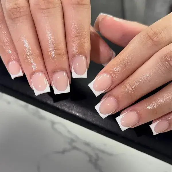 Classic White French II at A-List Nails & Spa Kissimmee