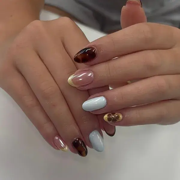 Tortoise Gold Charm at A-List Nails & Spa Kissimmee