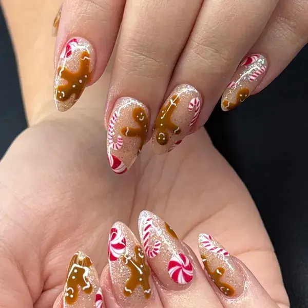 Christmas Gingerbread at A-List Nails & Spa Kissimmee
