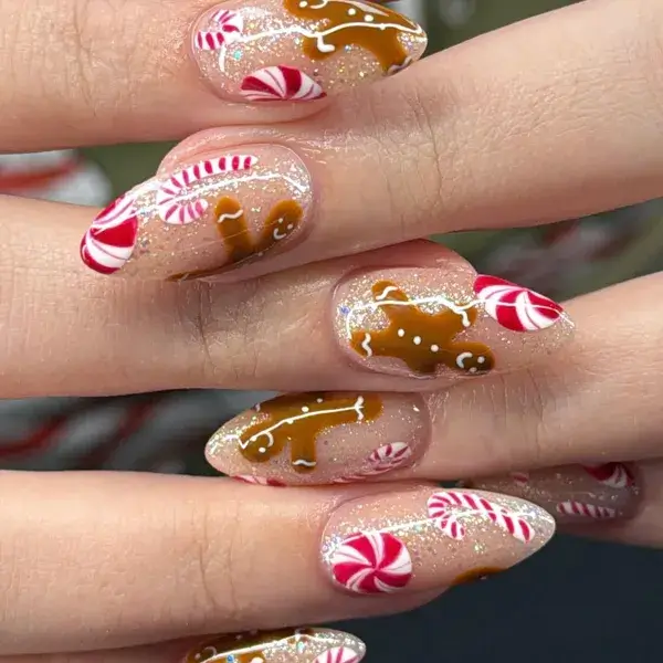 Christmas Gingerbread II at A-List Nails & Spa Kissimmee