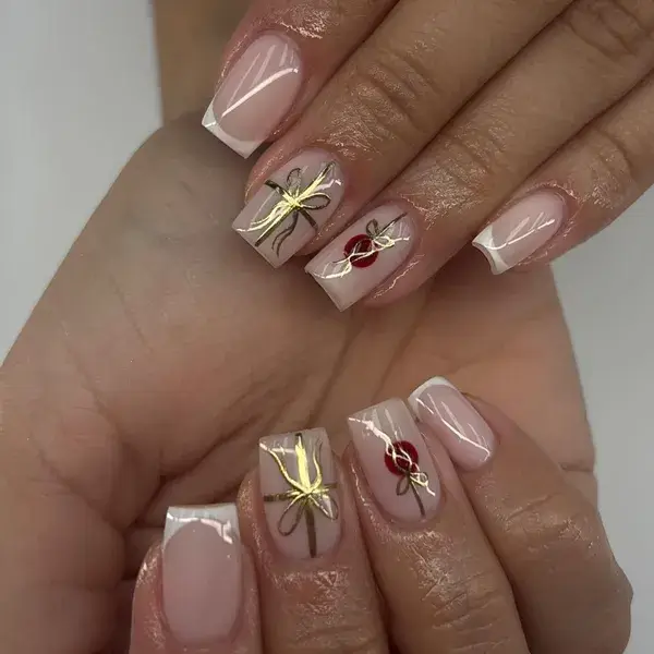 French Bow & Cherry at A-List Nails & Spa Kissimmee