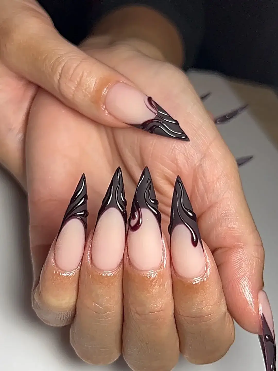 Pedicure with nail art at A-List Nails Kissimmee